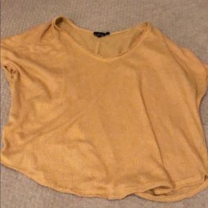 Knit out from under top